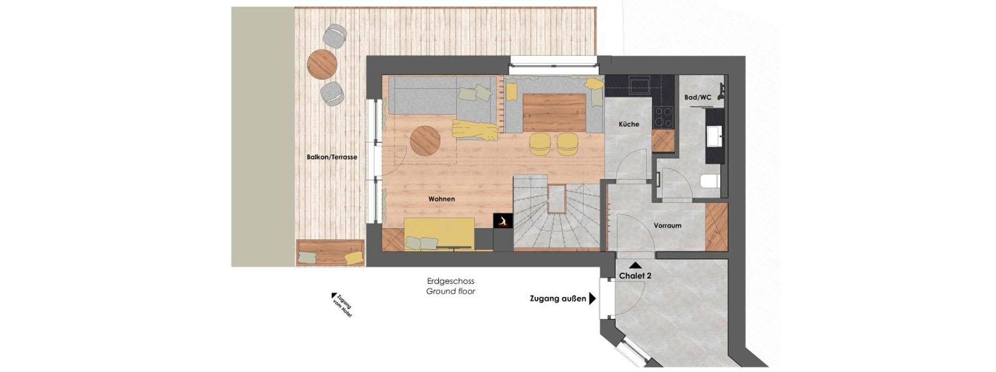 Panorama Three-Bedroom Chalet Sauna
